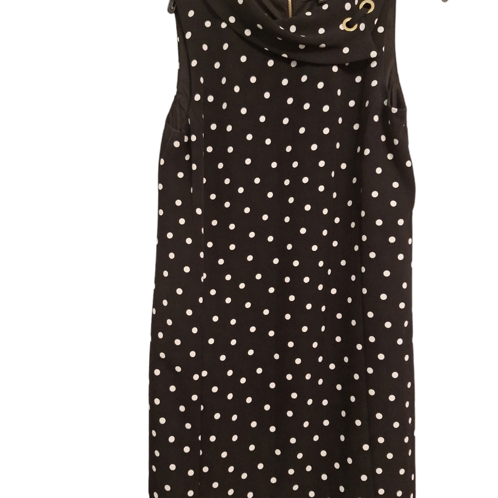 Alexis Marie Size 10 Black & White Polka Dot Dress